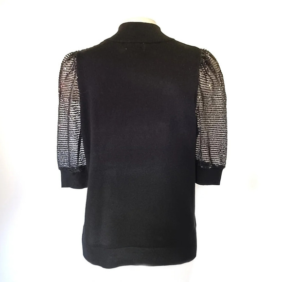 CARMEN Puff Sleeve Mock Turtleneck Goth Wimsigoth Witchy Hipster - Picture 4 of 7